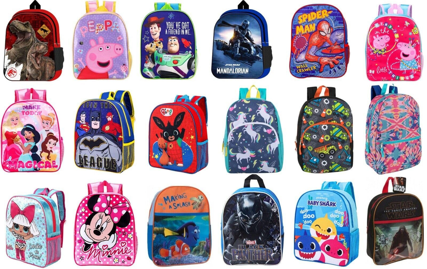 Children Cartoon Official Character Backpack For School - Lightweight Rucksack Travel Backpack Kids - 3D Disney Princess (Princess Vibes) Back Pack