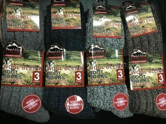 Top Linen Men Wool Socks For Outdoor Activties - Thick Hiking Boot Socks - Winter Warmwer Thermal Socks