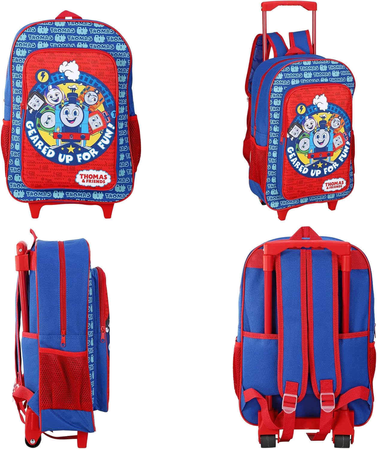 TDL Thomas The Tank Engine Kids' Trolley, Blue, Easy-Glide Wheels and Retractable Handle
