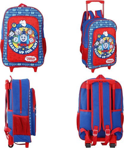TDL Thomas The Tank Engine Kids' Trolley, Blue, Easy-Glide Wheels and Retractable Handle