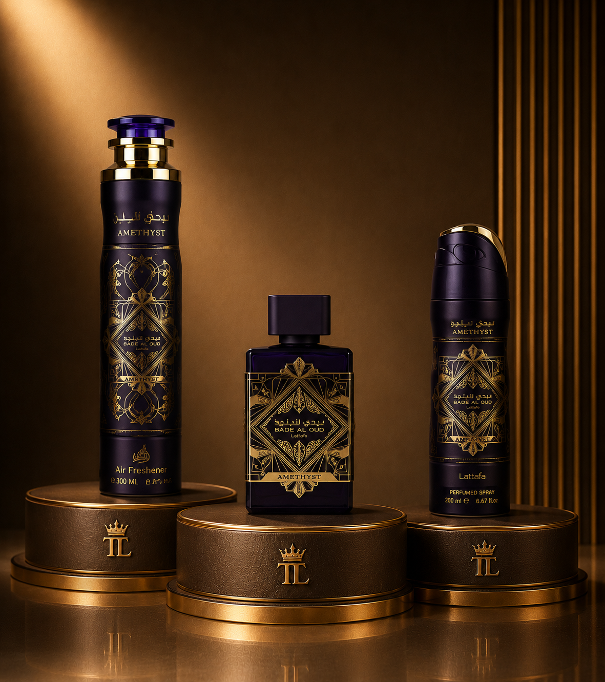 Lattafa Badee Al Oud Amethyst 3 Piece Luxury Gift Set