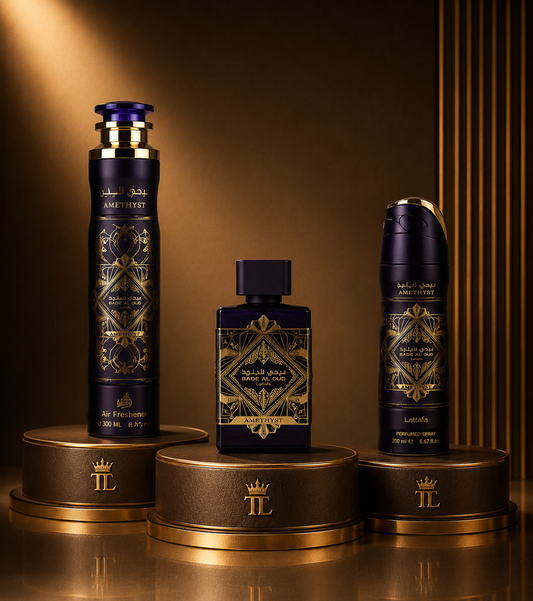 Lattafa Badee Al Oud Amethyst 3 Piece Luxury Gift Set