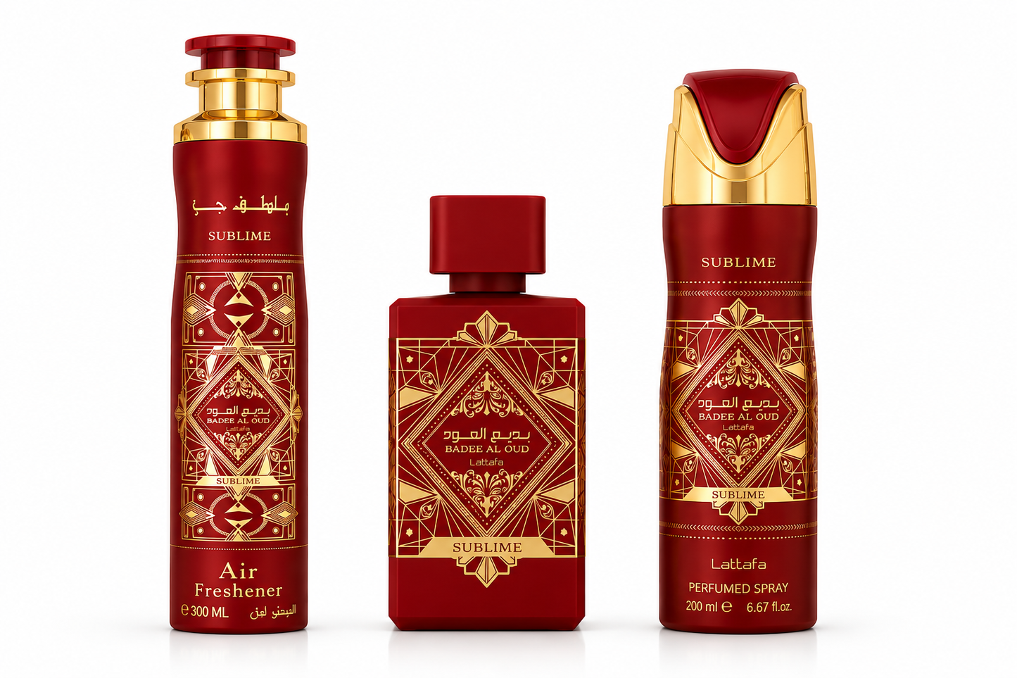 Lattafa Badee Al Oud Sublime 3 Piece Luxury Gift Set