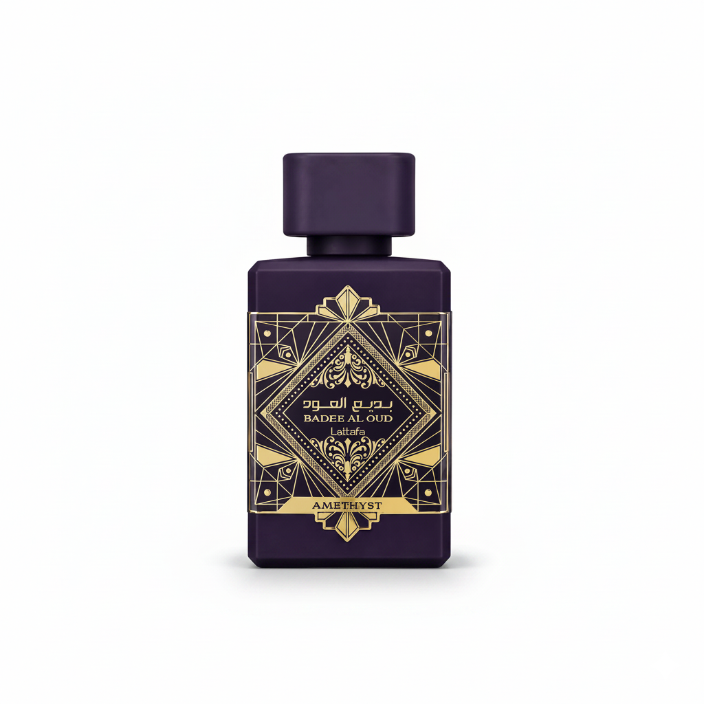 Lattafa Badee Al Oud Eau de Parfum 100ml – Luxury Arabian Oud Perfume for Men & Women, Long Lasting Woody Amber Fragrance, Strong Projection Scent (Amethyst)