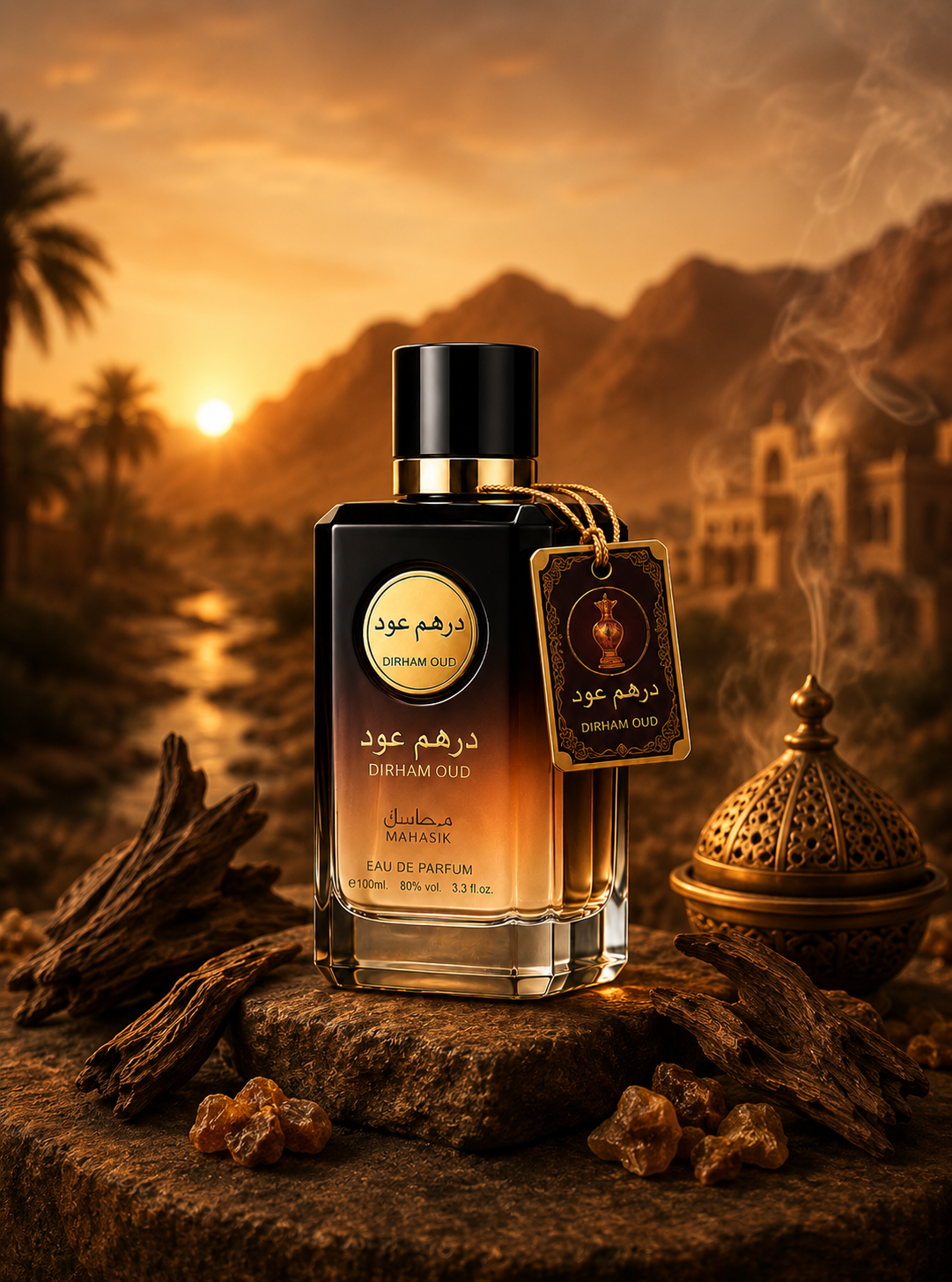 Dirham Oud Eau de Parfum 100ml – Luxury Arabic Oud Perfume – Long Lasting Oriental Woody Fragrance for Men & Women