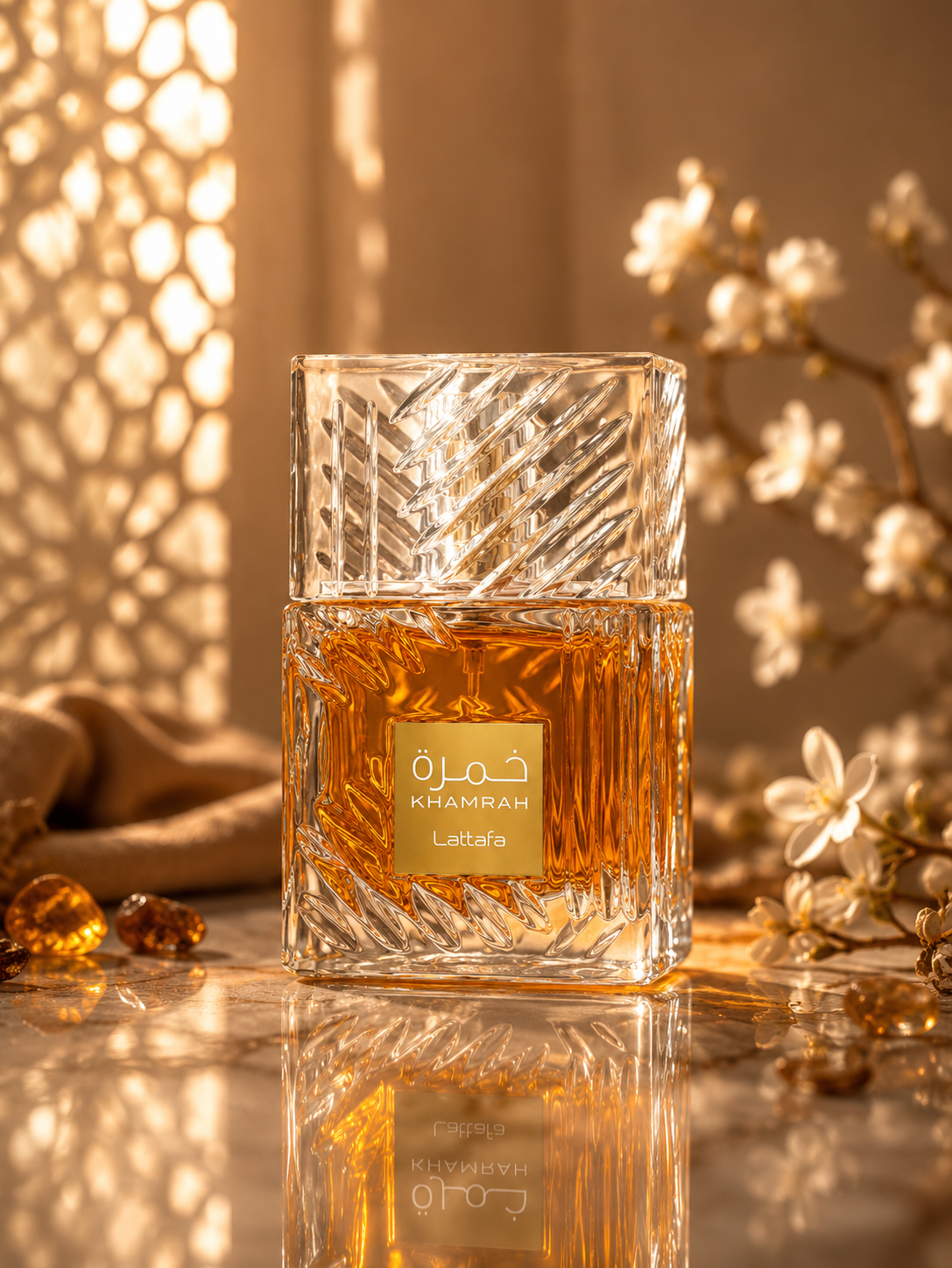 Lattafa Khamrah Eau de Parfum 100ml – Luxurious Long-Lasting Fragrance with Warm Spicy & Sweet Notes | Premium Unisex Perfume | Elegant Gift-Ready Bottle (Khamrah)