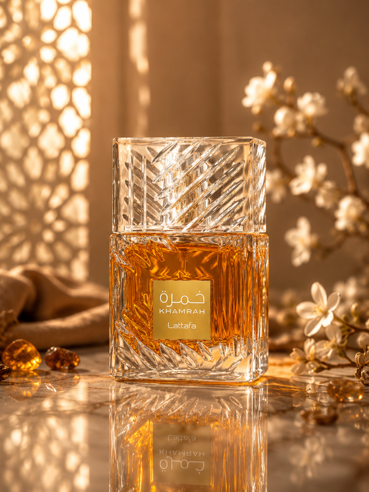 Lattafa Khamrah Eau de Parfum 100ml – Luxurious Long-Lasting Fragrance with Warm Spicy & Sweet Notes | Premium Unisex Perfume | Elegant Gift-Ready Bottle (Khamrah)
