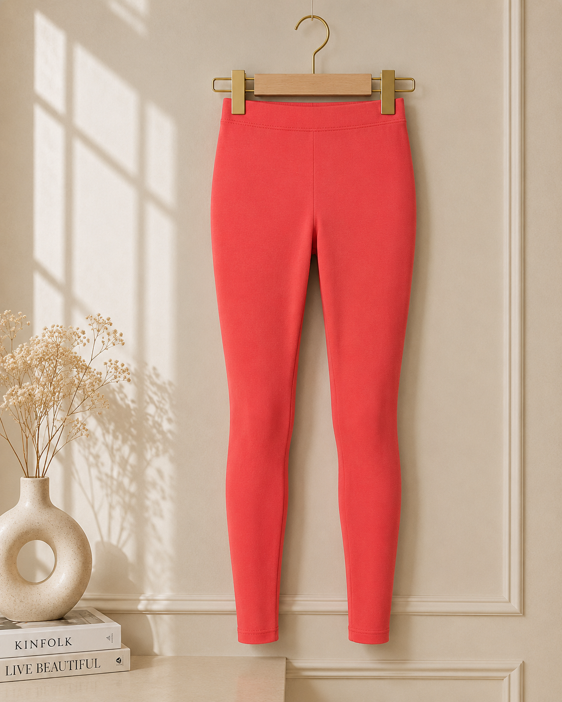 Women’s Full Length Black Leggings – High Waist Stretch Skinny Fit Cotton Ankle Leggings