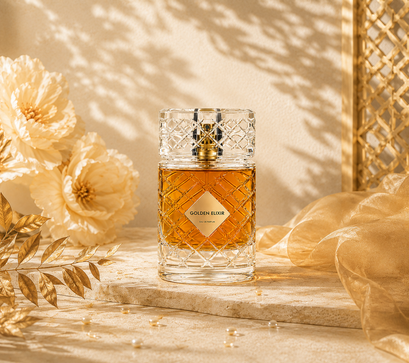 Riiffs Golden Elixir Luxury Arabic Perfume 100ml – Long Lasting Oud & Amber Fragrance for Women