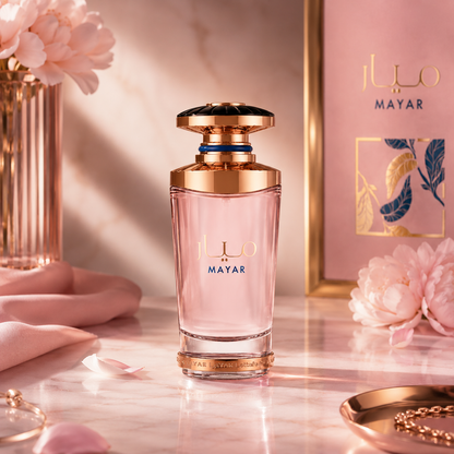 Lattafa Mayar Eau de Parfum – Fresh Fruity Floral Unisex Fragrance | Long-Lasting Light Sweet & Musky Perfume | Everyday Elegant Scent (Mayar)