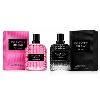 Valentine Milano His & Hers Eau De Parfum Gift Set 2 x 100ml By Fragrance Couture