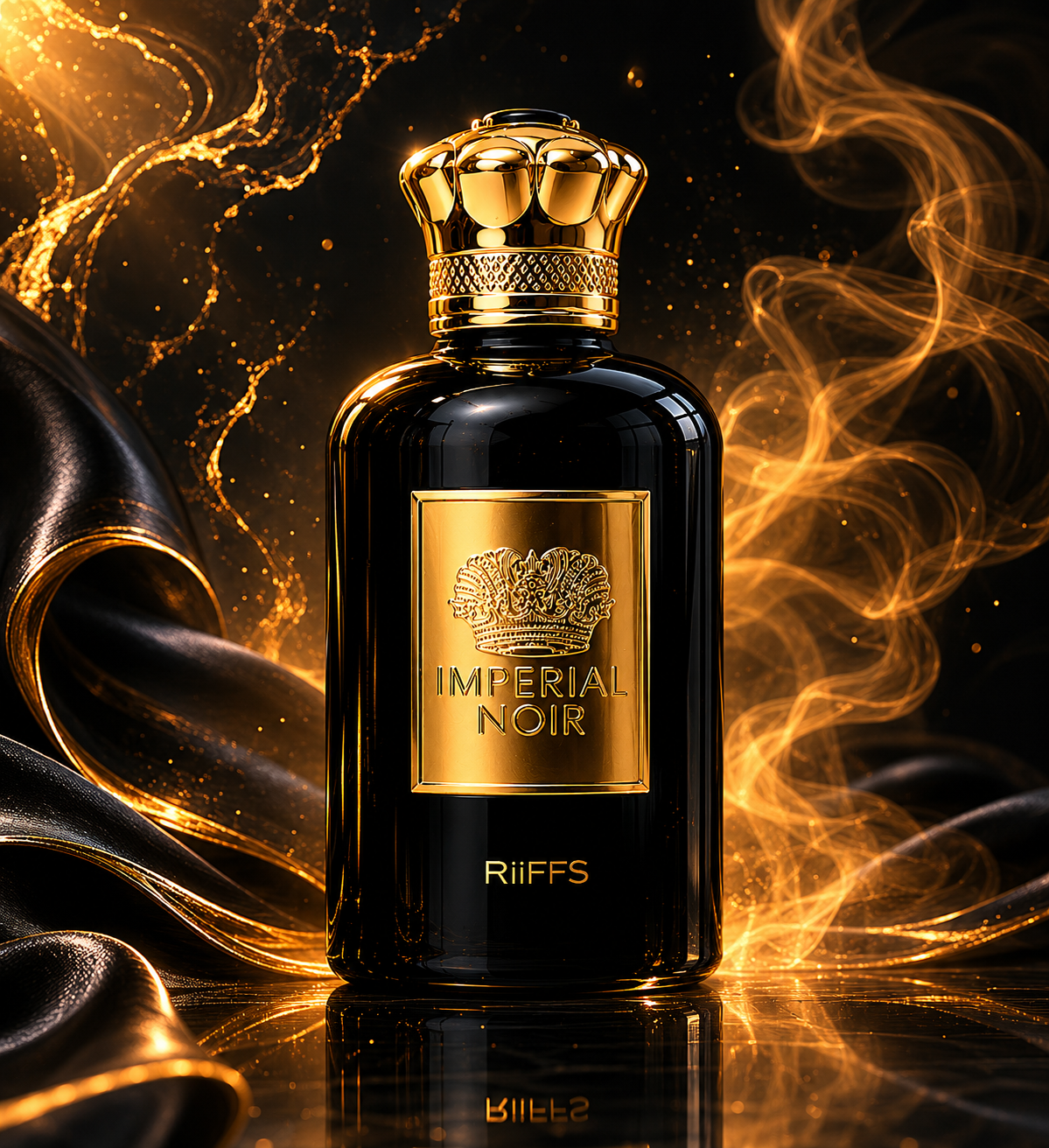 Riiffs Imperial Noir – Dark Luxury Unisex Eau de Parfum | Long-Lasting Warm Spicy & Woody Fragrance | Bold, Sensual Evening Scent for Men & Women
