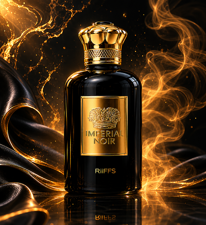 Riiffs Imperial Noir – Dark Luxury Unisex Eau de Parfum | Long-Lasting Warm Spicy & Woody Fragrance | Bold, Sensual Evening Scent for Men & Women