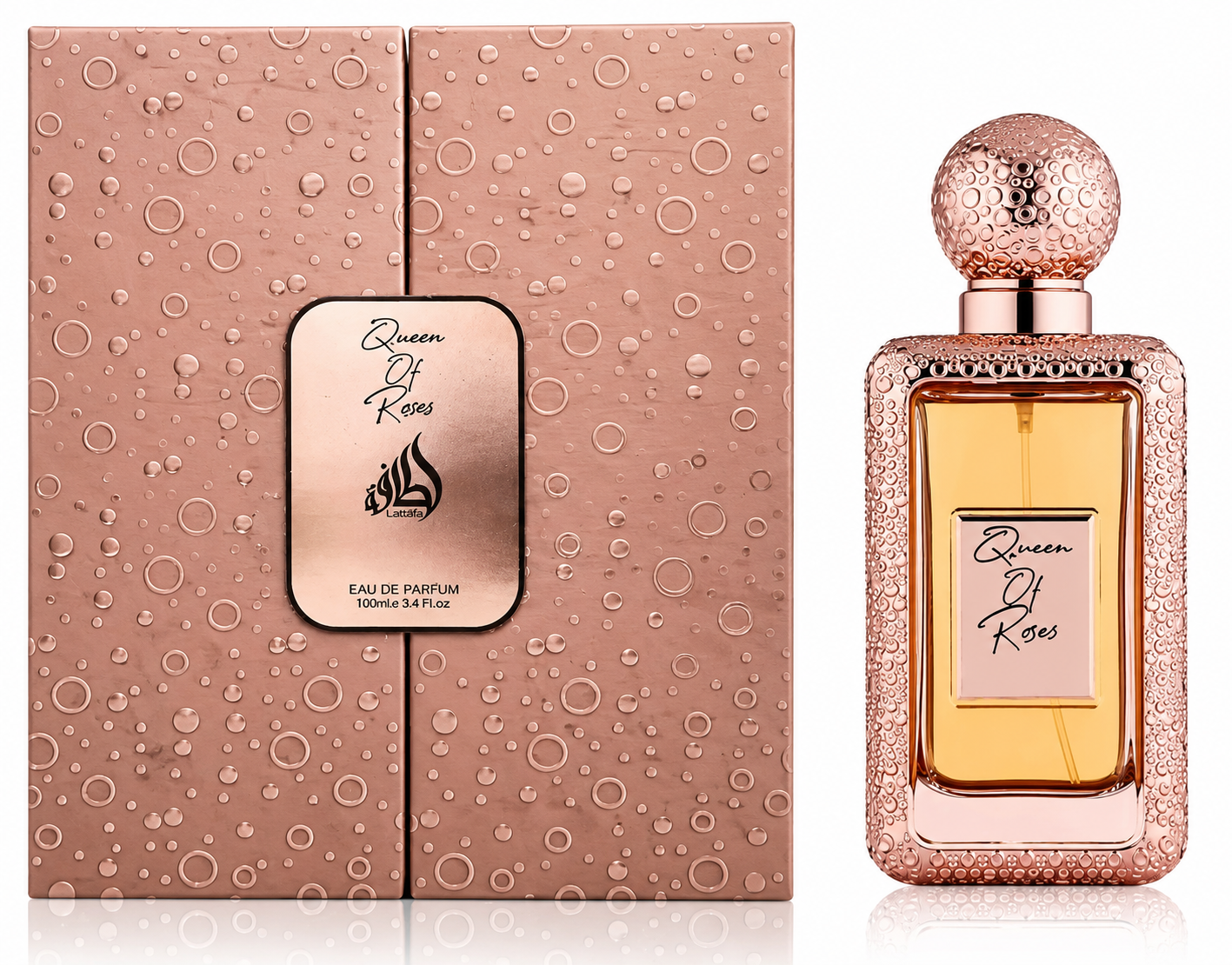 Lattafa Queen of Roses Eau De Parfum 100ml – Luxury Long Lasting Fragrance for Women