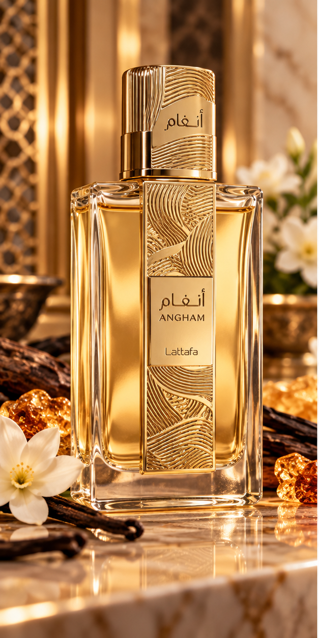 Angham bottle in luxury styled setting