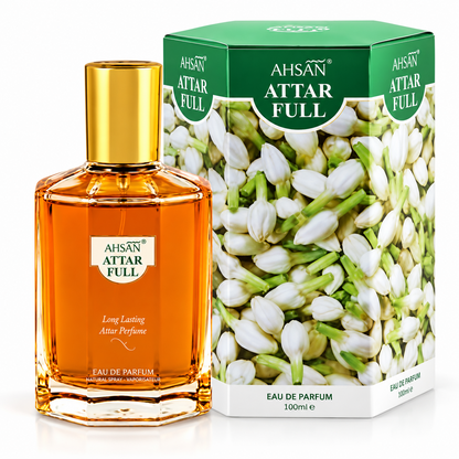 Attar Full bottle and box on a white background