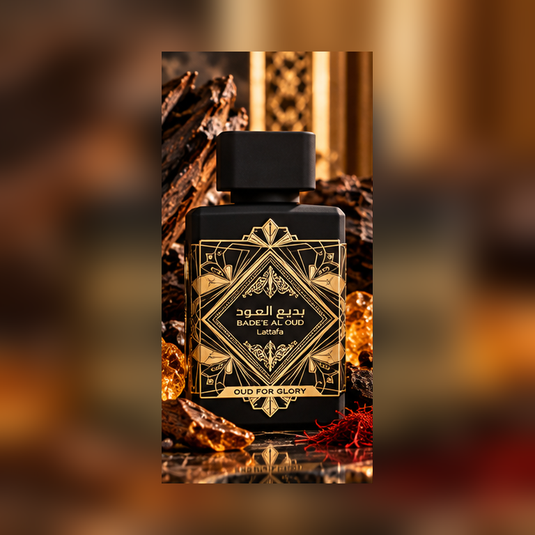 Badee Al Oud oud for glory luxury background illustration