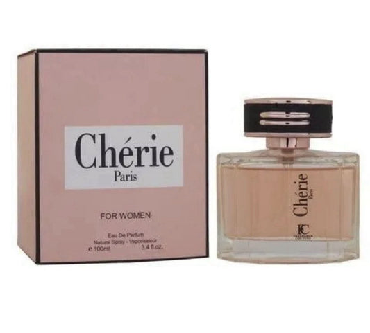 Cherie Paris 100ml perfume bottle and packaging