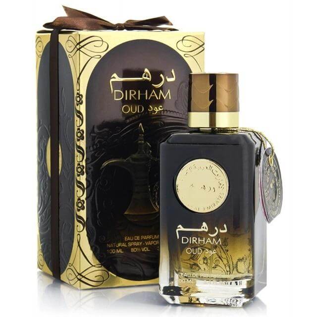 Original Ard Al Zaafaran Dirham Oud 100 ml perfume bottle and box