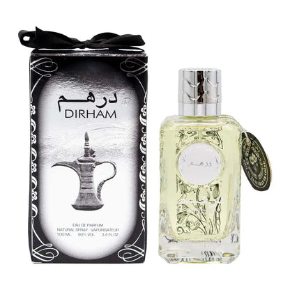 Original Dirham silver Ard Al Zaafaran 100 ml bottle and box