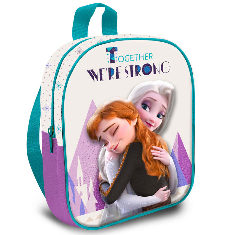 Frozen 3D backpack, complete bag on white background