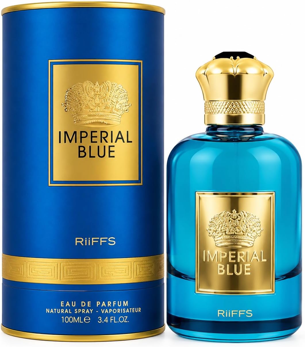 Imperial Blue 100ml by Riiffs bottle and box on white background