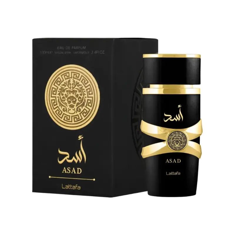 Asad Lattafa 100ml bottle and box white background