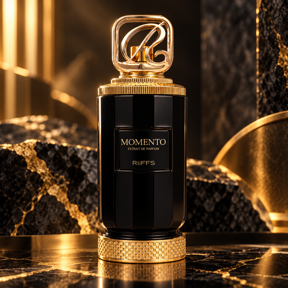 Momento bottle in an elegant setting