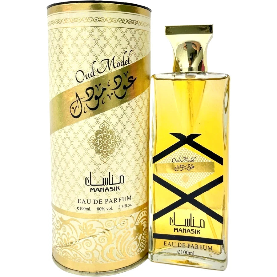 Oud Model 100ml perfume bottle and packaging