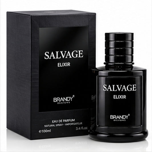 Salvage Elixir Eau de Parfum 100ml by Brandy Designs box and bottle