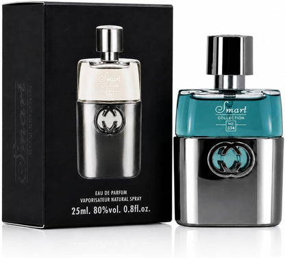Smart Collection No. 334 perfume bottle and box on white background