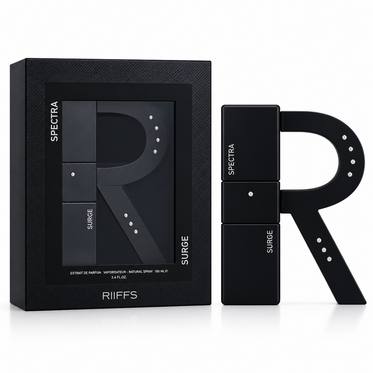 Spectra Surge 100ml by Riiffs bottle and box on white background