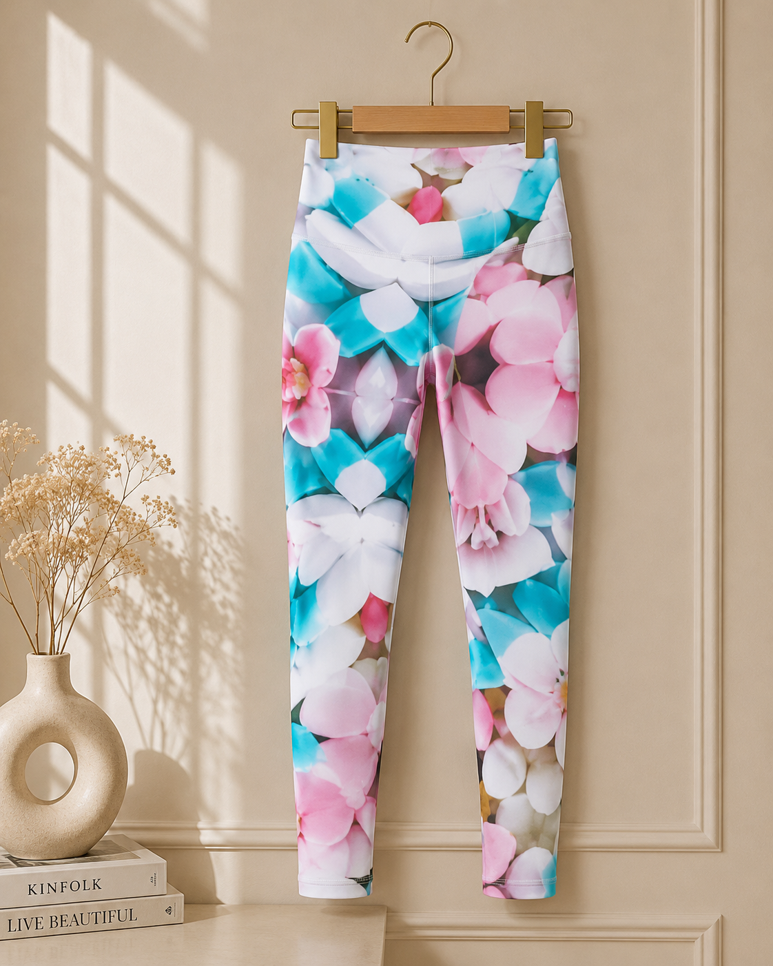 Women’s 3D Graphic Printed Stretch Leggings – High Waist Yoga, Gym & Casual Funky Trousers (Akhnaton Pharaoh Print)