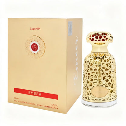 Emeer original perfume bottle and box photograph