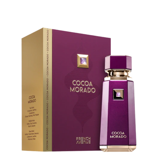 Cocoa Morado 100ml by French Avenue bottle and box white background