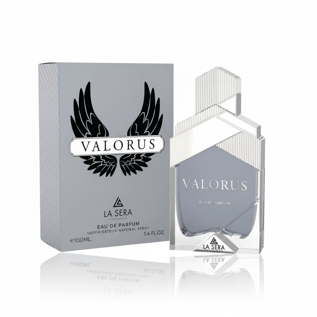Valorus La Sera bottle and box on white background