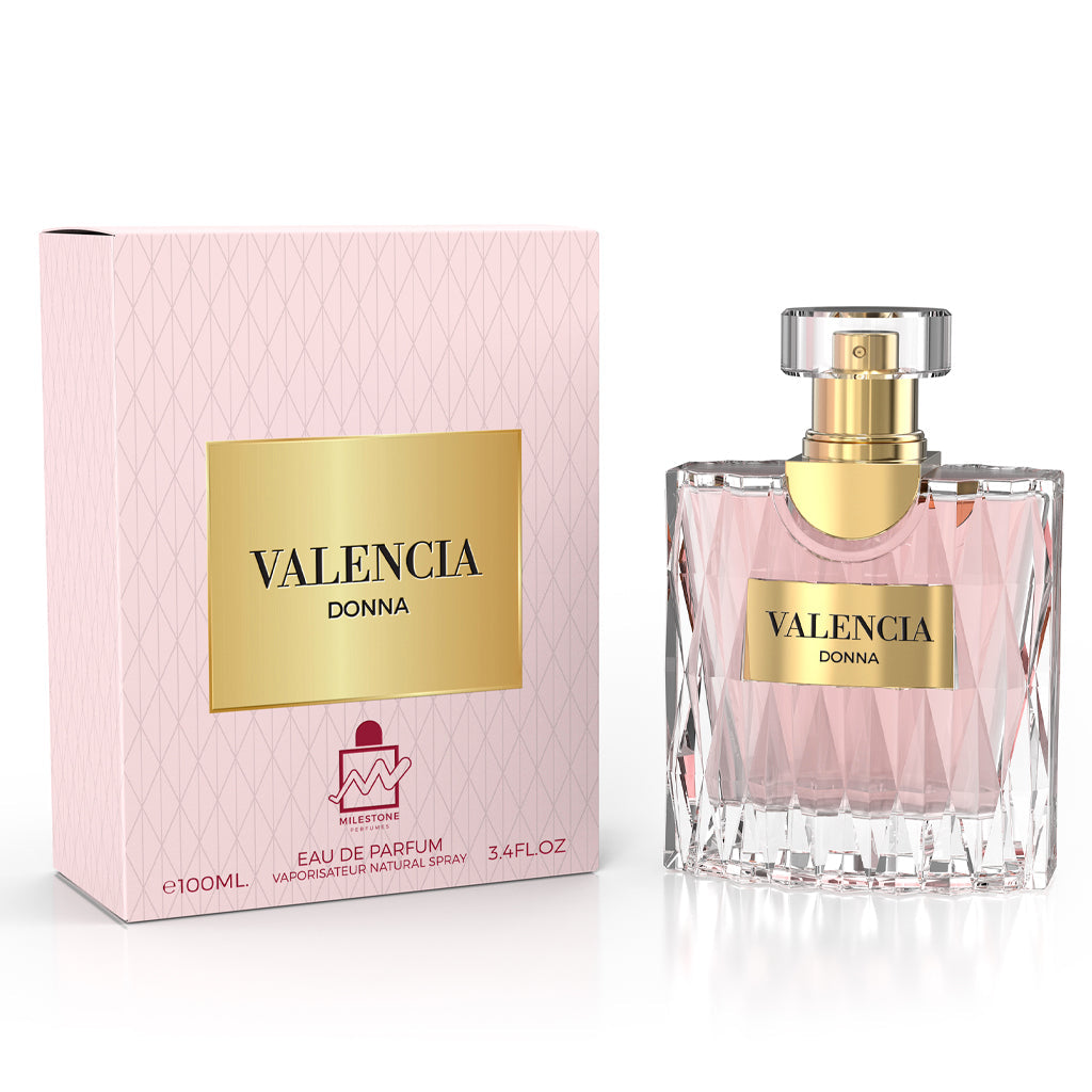 Valencia Donna by Milestone Eau de Parfum 100ml bottle and box