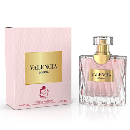 Valencia Donna by Milestone Eau de Parfum 100ml bottle and box