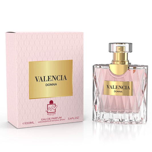 Valencia Donna by Milestone Eau de Parfum 100ml bottle and box
