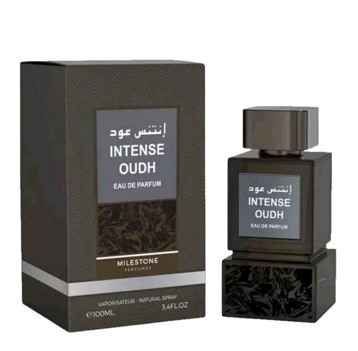 Intense Oudh by Milestone Eau de Parfum 100ml bottle and box