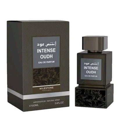 Intense Oudh by Milestone Eau de Parfum 100ml bottle and box