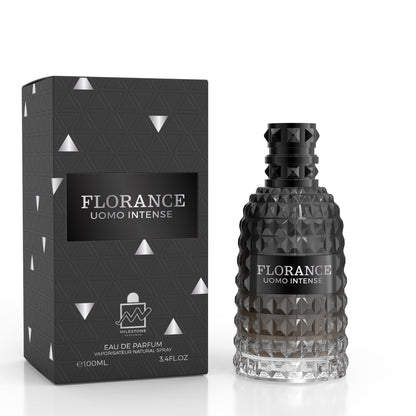 Florance Uomo Intense by Milestone Eau de Parfum 100ml bottle and box